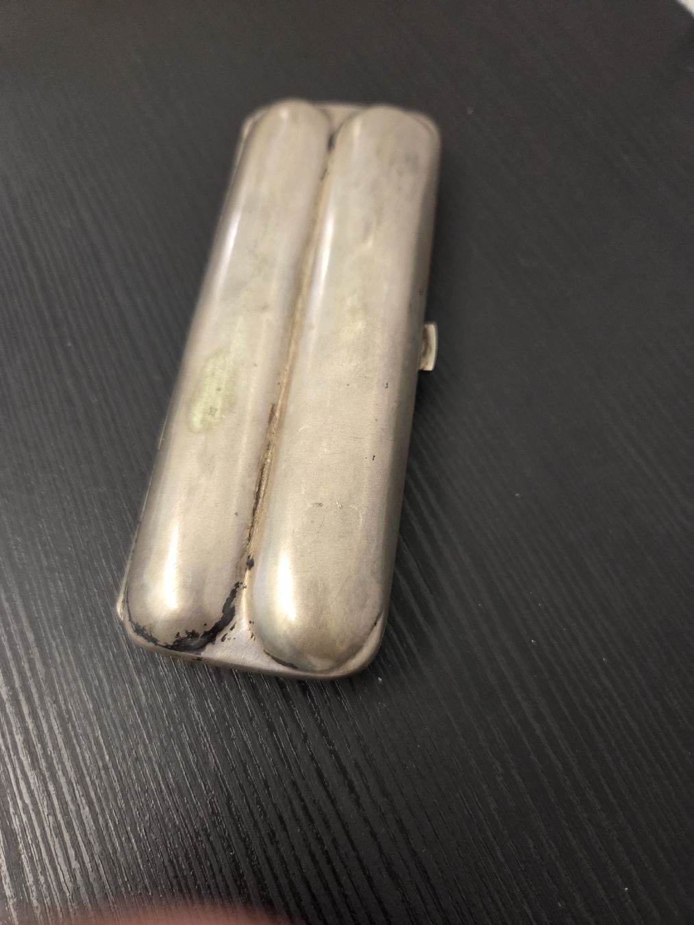 Altri Prodotti per fumatori: Antiker Zigarettenetui silber 800 2 Zigaretten Halter  – Usato da Dietikon venduto da Allegra34 7