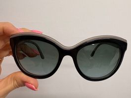 Salvatore Ferragamo Sonnenbrille grau schwarz SF757S
