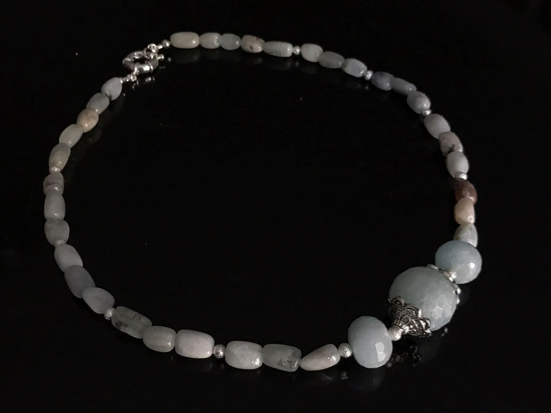 Catenine: Aquamarin Collier Unikat NEU – Nuovo (secondo la descrizione) da Basel venduto da Chili007 7