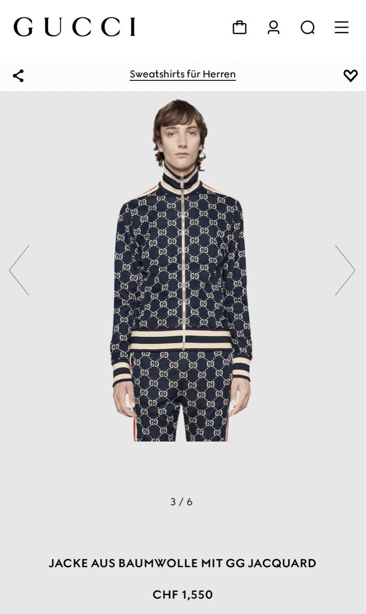 Gucci Giacche: Gucci Monogram Herren Strickjacke gr m neu – Nuovo (secondo la descrizione) da Dietikon venduto da mina_d 5