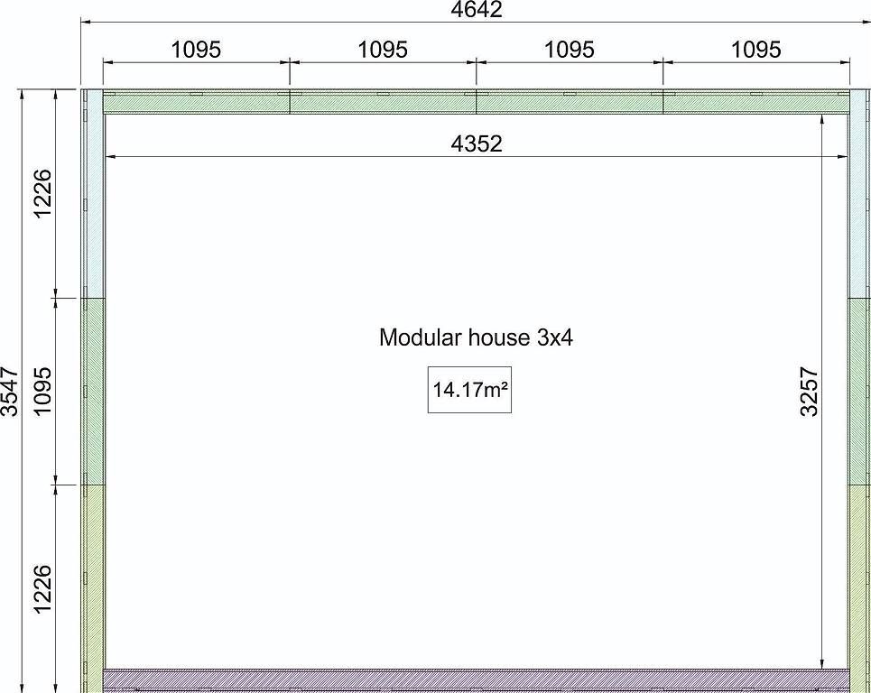 Casette da giardino & serre: Modulhaus 3 x 4 Meter / WPMH34 – Usato da St. Gallen venduto da Spa_at_Home911 2