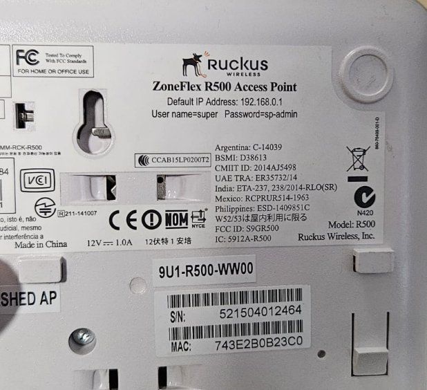 Ruckus ZoneFlex R500 Wireless PoE AP (Erneuert) (Gebraucht) in ...