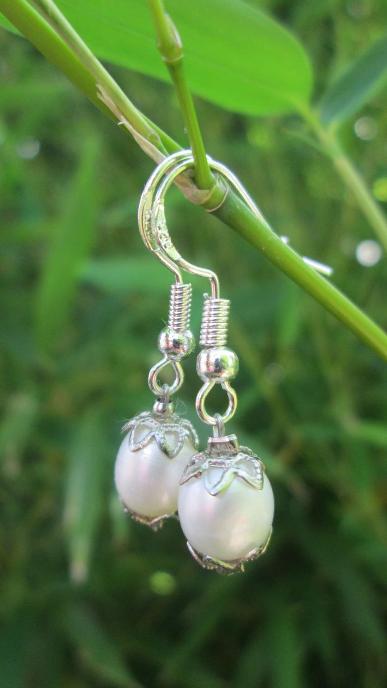 Orecchini pendenti & Orecchini a lobo: Wundervoller Ohrschmuck mit echten Süßwasserperlen Swarovski – Nuovo (secondo la descrizione) da Drochtersen venduto da Simonchen 2