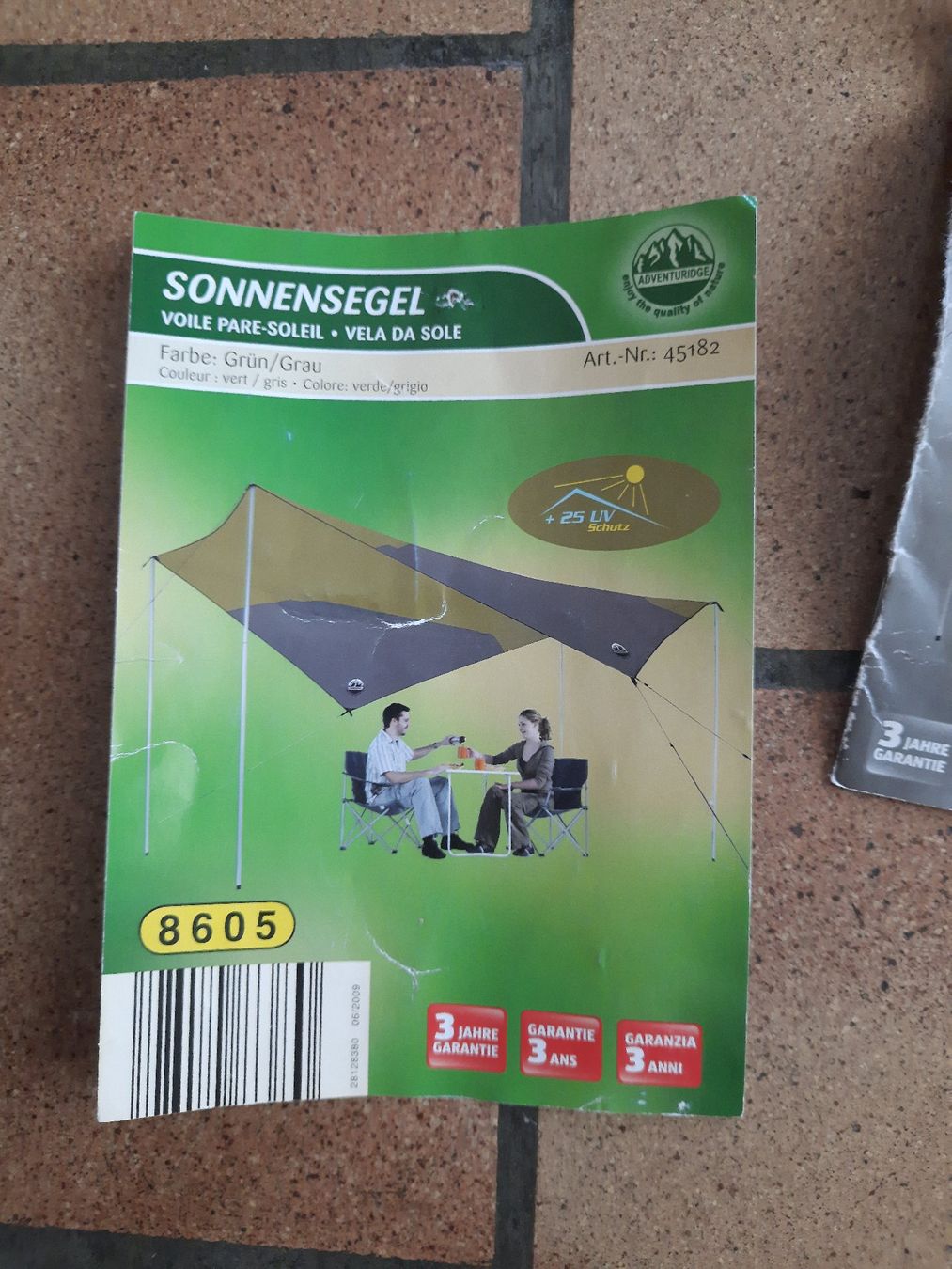 Ombrelloni: Adventuridge Sonnensegel – Usato da Wädenswil venduto da Krauser