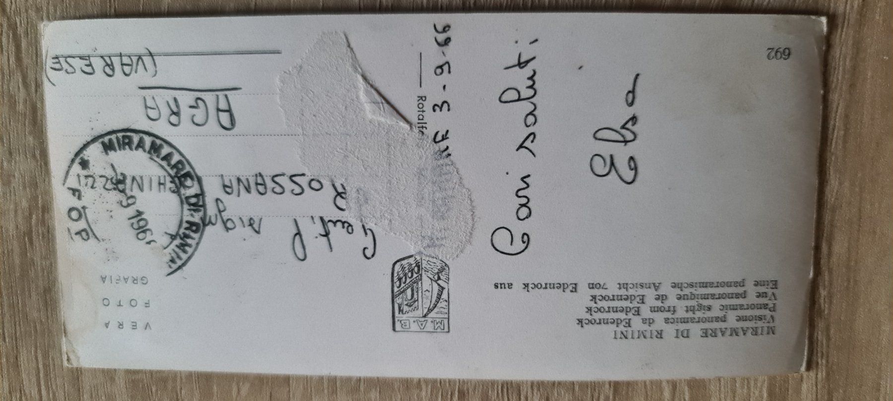 Cartoline postali: Ansichtskarte Rimini Italien – Usato da Dintikon venduto da Vexi 1