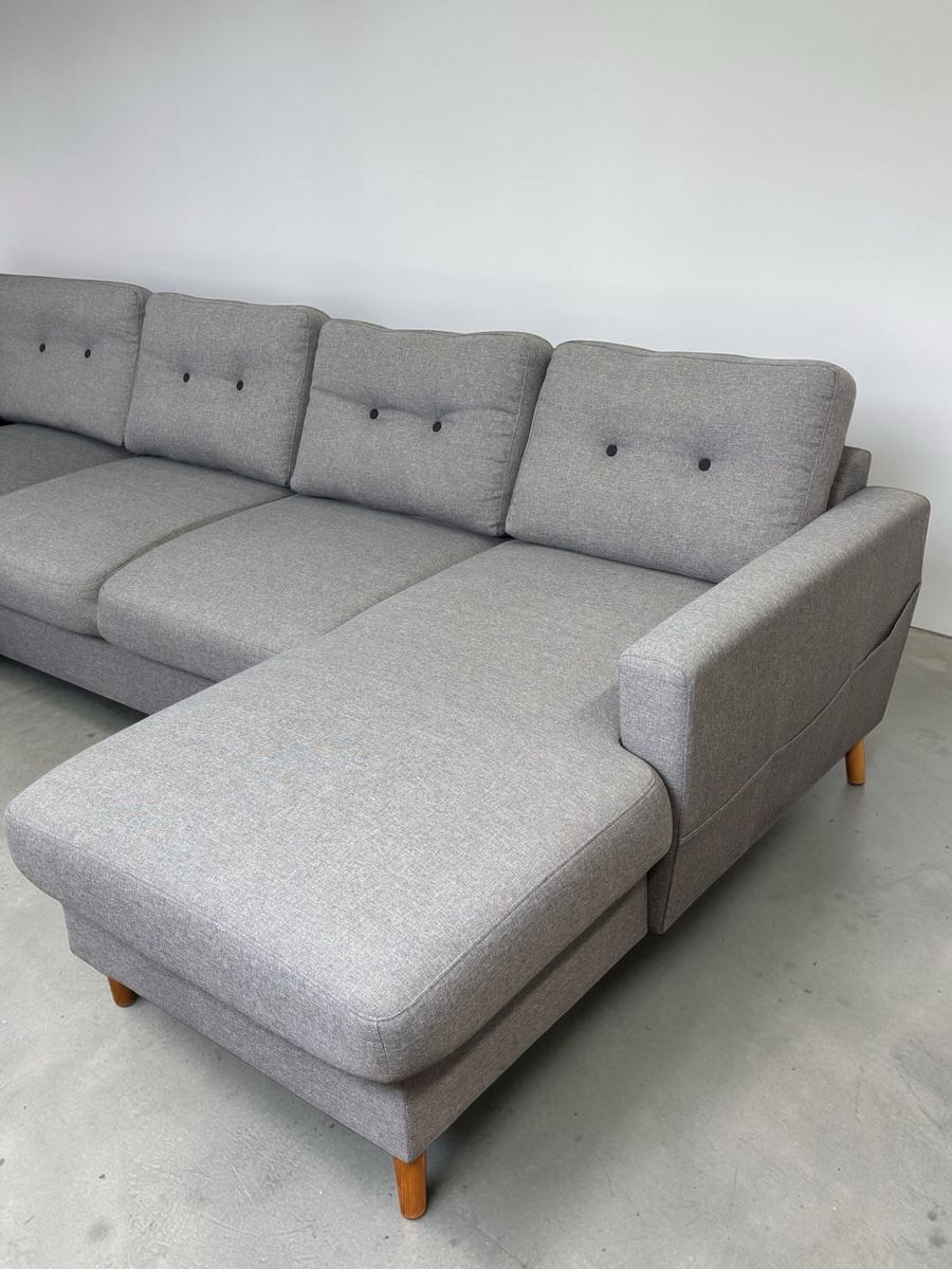 Divani: U-FÖRMIGES SOFA KLASSIKER GRAU MIT SCHLAFFUNKTION – Usato da Bachenbülach venduto da Sofalab.swiss 4