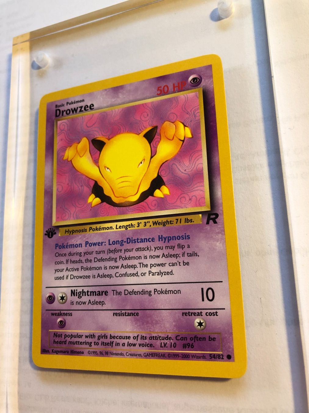 Cartes à collectionner: Drowzee 1st Team Rocket - MINT - ab 1.- – D'occasion à Giubiasco par dan_pr8b 2