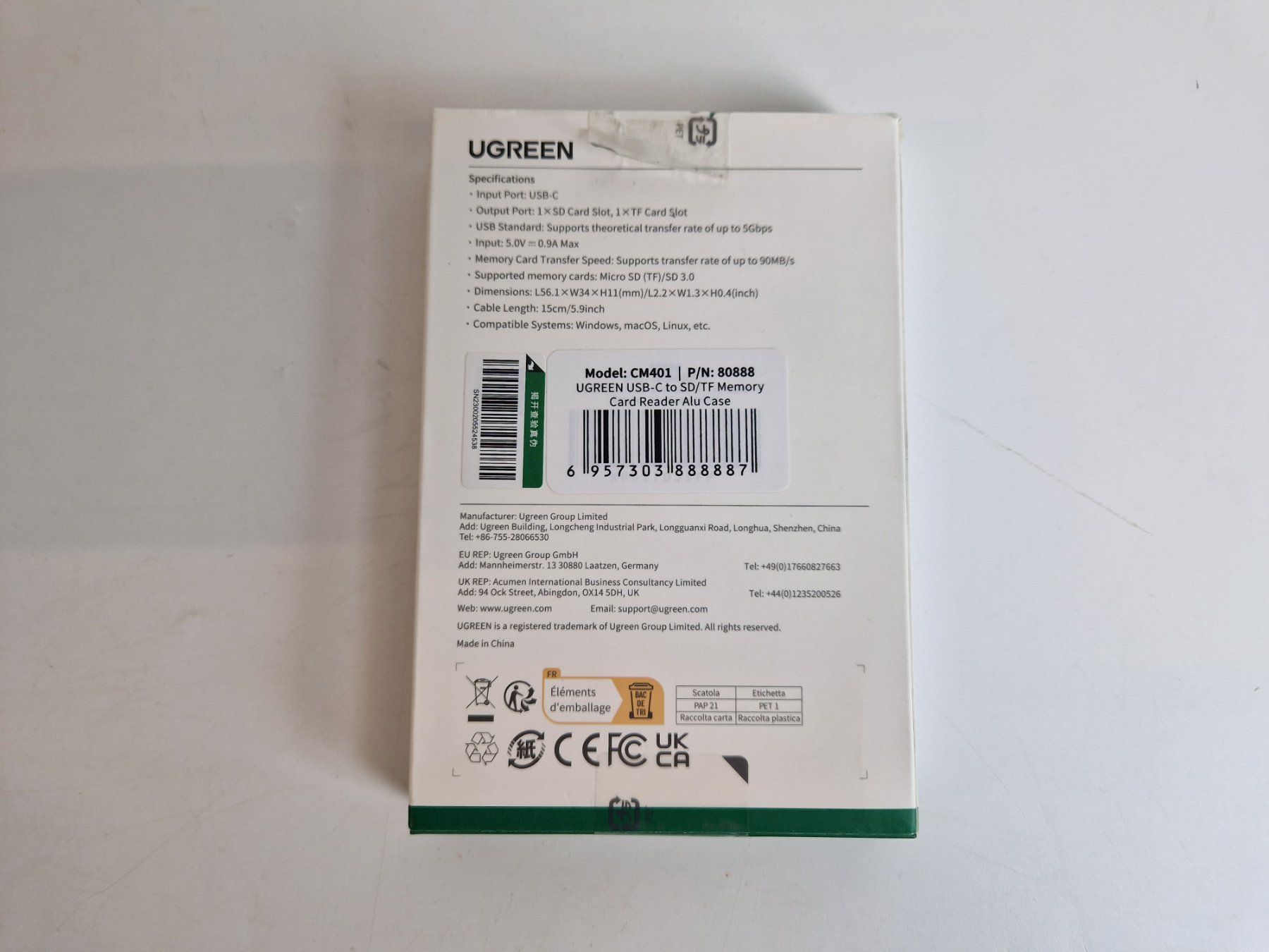 Ugreen Kartenlesegeräte: UGREEN USB-C Kartenlesegerät CM401 – Neu (gemäss Beschreibung) aus Muhen von Restwert_Muhen 6