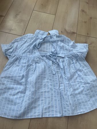 Blouse Zara bleu rayée taille S bon état
