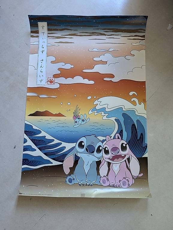 Poster & Bilder: Lot de 3 posters Stitch – Gebraucht aus Villeret von zouille9