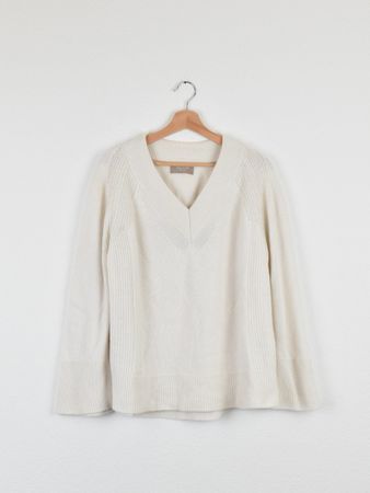 Azani Kaschmir Pullover, elfenbein, Gr.42