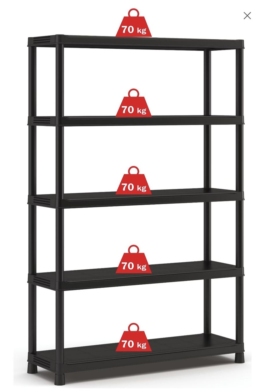 Scaffali: Heavy Duty 5-Tier Shelving Unit - Perfect for Storage – Nuovo (secondo la descrizione) da Maur venduto da Sofi___ 1