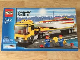 LEGO City 4643 Powerboot Transporter NEU & OVP