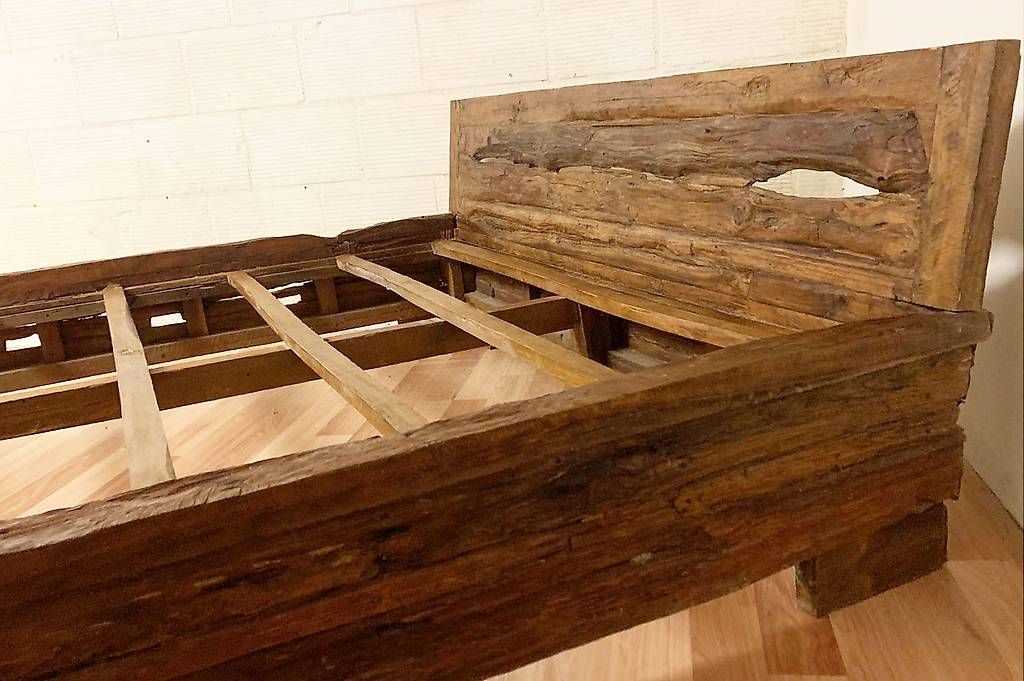 Letti: Einmaliges massives Teakholz Bett – Usato da Ballwil venduto da ClassicGallery 6