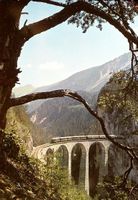 FILISUR Landwasser-Viadukt der Rhätischen Bahn