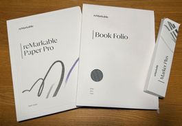 reMarkable Paper Pro, Book Folio und Marker Plus