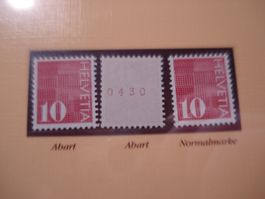 Abart Rollenmarke 1970 10Rp **, Fehlender Leuchtstoff