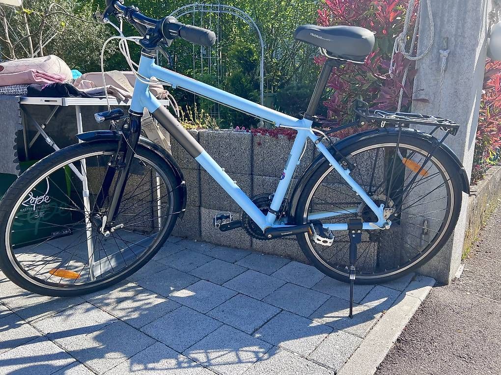 MTB Cycletech Velos: Schönes Damen Velo hellblau MTB – Gebraucht aus Pfeffingen von Stern5blau