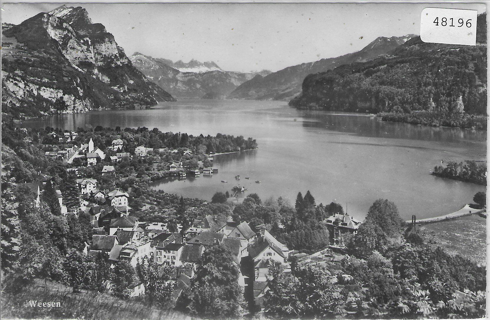 Cartes postales: Weesen - Generalansicht – D'occasion à Ettingen par Kartenplanet
