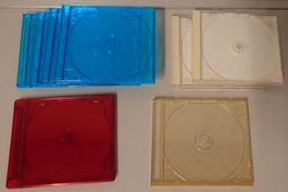 10 farbige CD-Hüllen 4x blau, 1x rot, 1x gelb, 4x weiss