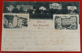 Gruss aus Asyl Rämismühle 1900 - UPU-FRANKATUR