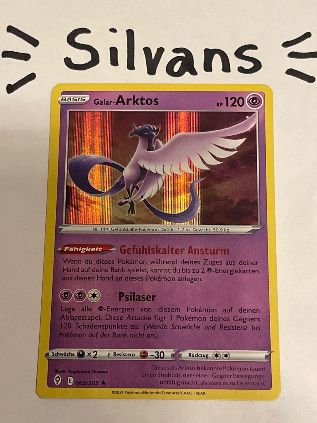 Pokémon Sammelbilder & Trading cards: Arktos Holo 063/203 Drachenwandel Deutsch – Neu (gemäss Beschreibung) aus Wil SG von Silvans