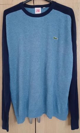 Lacoste Herrenpullover Gr. XXL  blau/dunkelblau, guter Zusta