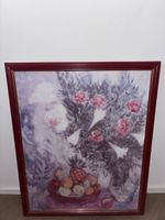 Gerahmter Kunstdruck nach Marc Chagall – Blumenstrauß & Früc