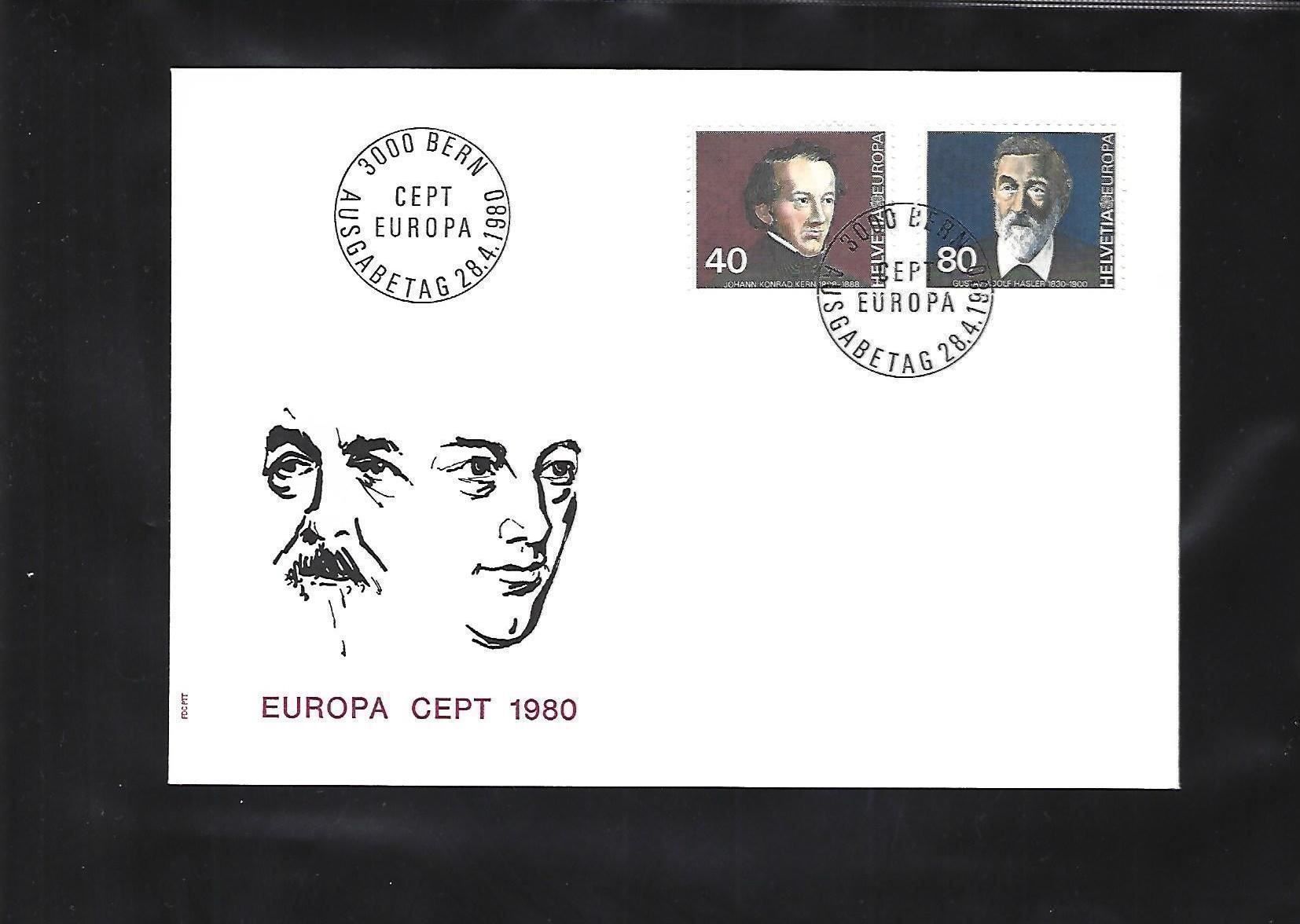 Tutti i francobolli: 1980 - FDC - Europamarke – Usato da Schaffhausen venduto da poststamp