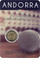Andora:  2 Euro 2016 Rundfunk Sondermünze