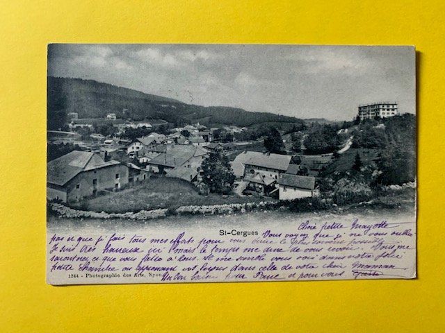 Cartoline postali: St-Cergues en 1901 – Usato da St-Prex venduto da Epicard