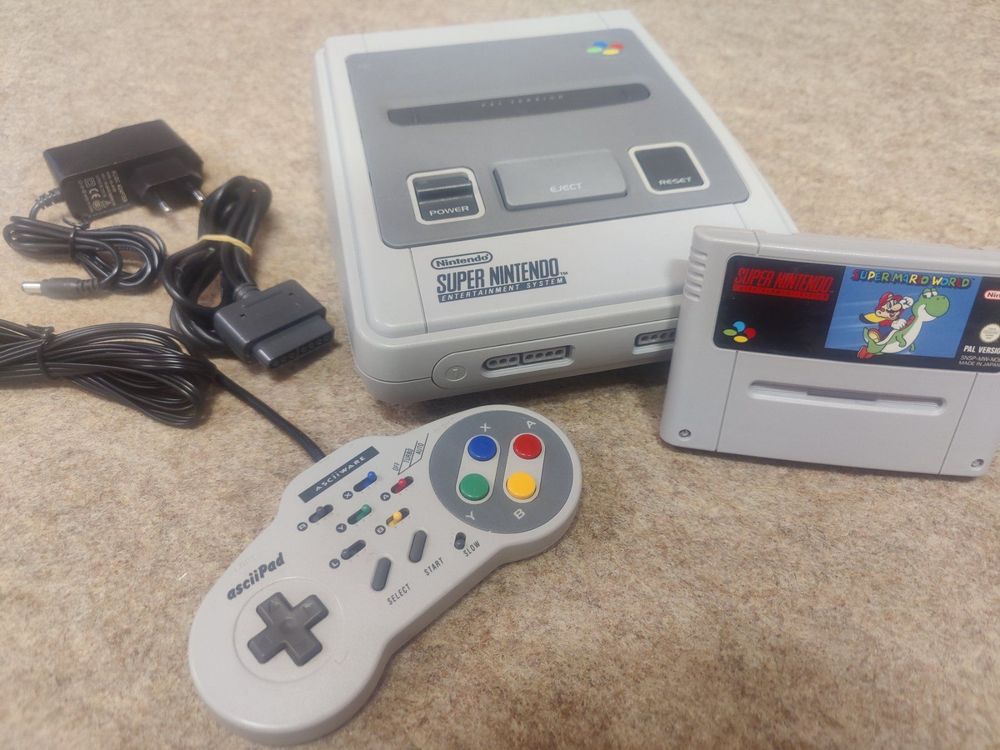 SNES Super Nintendo ONE CHIP + Super Mario World 1 CHIP Acheter sur