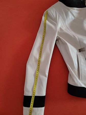 hellbeige Lederjacke, Top Zustand, Grösse 34, Frühling!