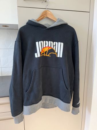Sweat à capuche noir et gris - Jordan - Homme - Taille L