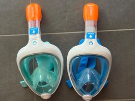 2 Schnorchelmasken Easybreath Decathlon wenig gebraucht
