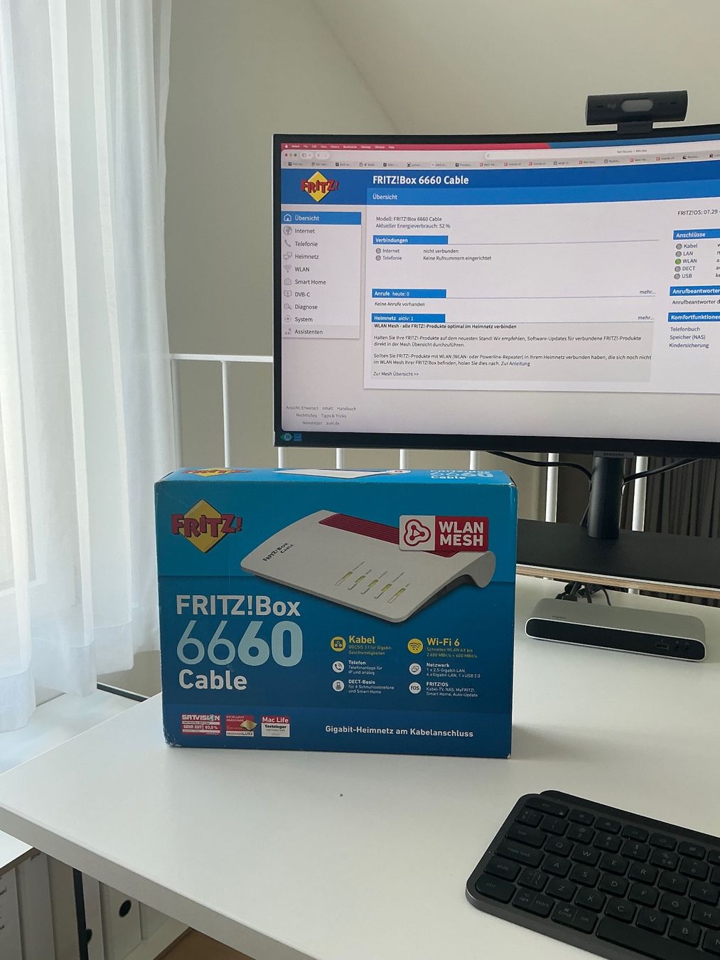 Fritz Modem & Router: FRITZ!Box 6660 Cable – Usato da Zollikon venduto da halbkarat 2