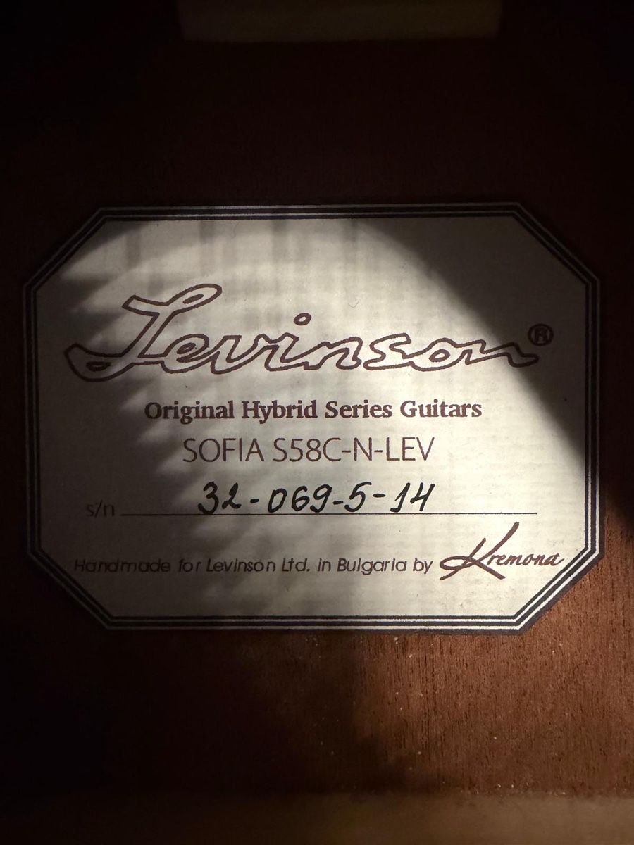 Musikinstrumente: Levinson SOFIA S58C-N-LEV Gitarre gebraucht – Gebraucht aus Jona von Siestaaa 4