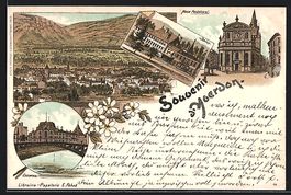 Litho Yverdon, Bains, Place Pestalozzi, 