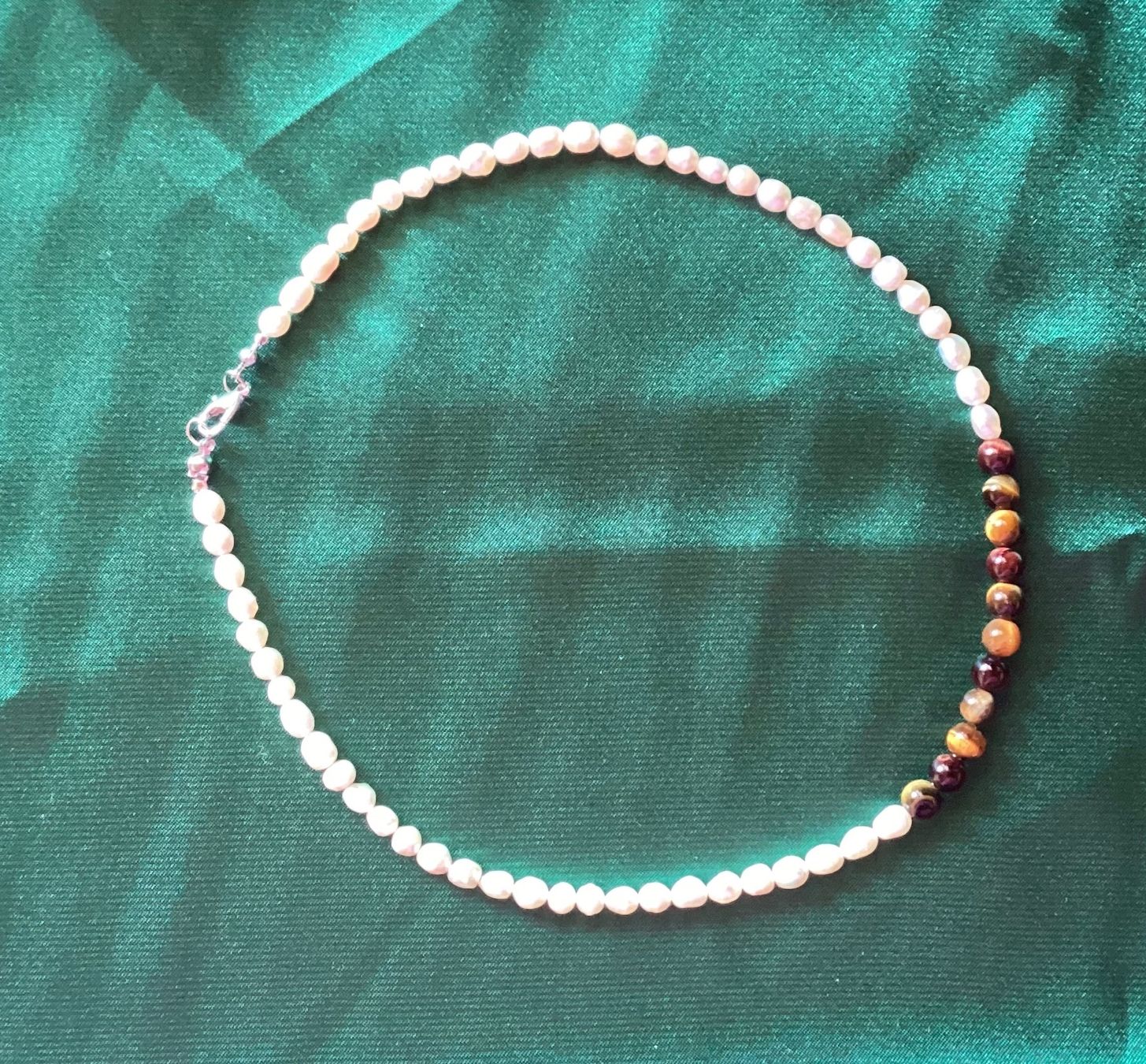 Catenine: feine Perlenkette - unbehandelter Tigerauge – Nuovo e nell'imballaggio originale da Laax venduto da kri_95f5 1