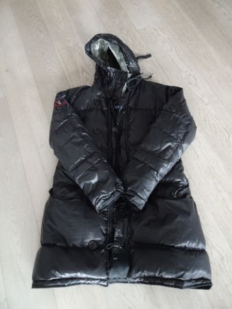 Daunenjacke schwarz von Alpha Industries Inc., unisex Gr. L