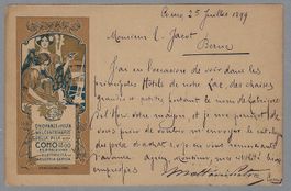 1899 COMO, HOHENSTEIN, ONORANZE A VOLTA 100° PILA, LITO GOLD