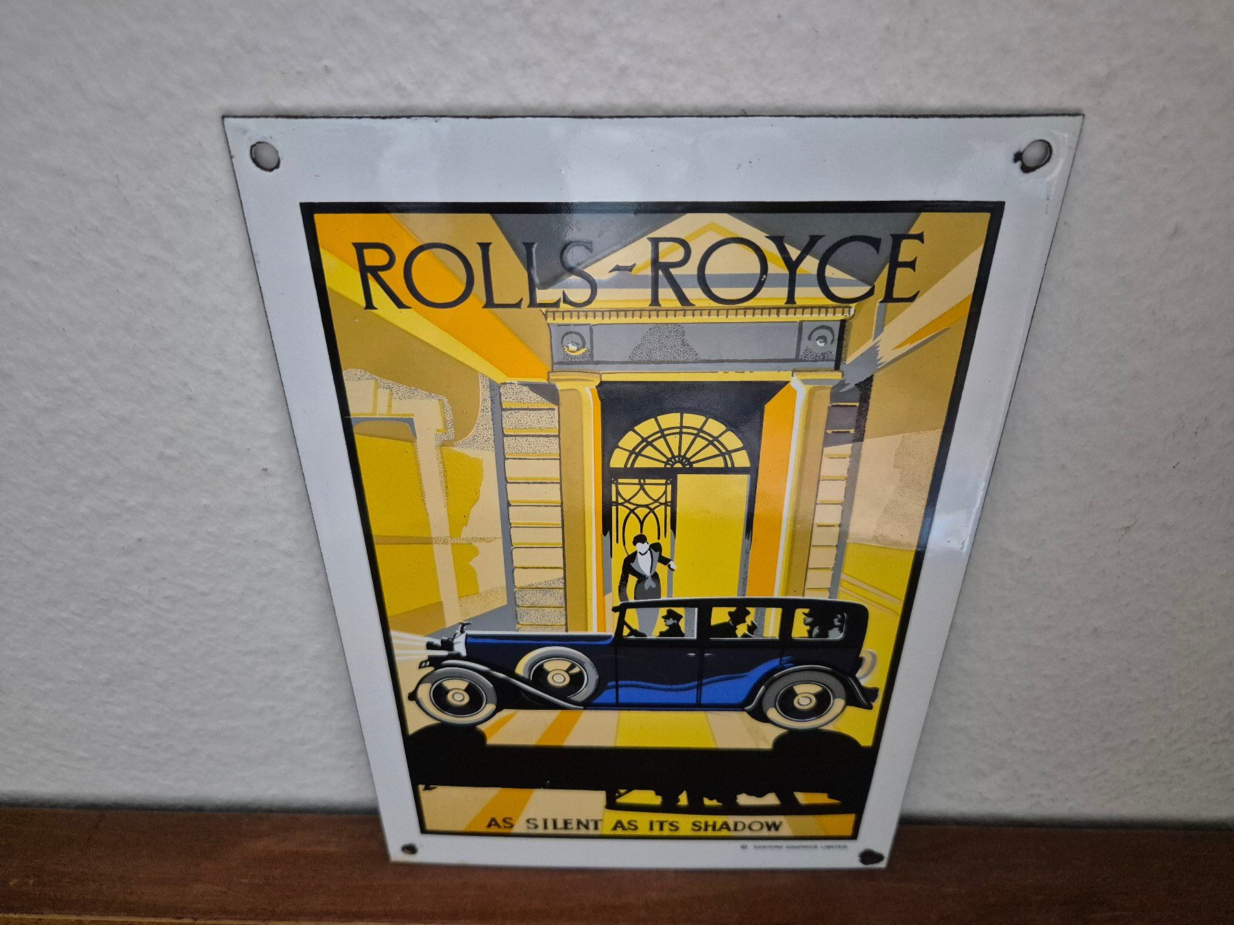 Rolls Royce Ecriteaux: Emailschild Rolls Royce Limited USA Oldtimer Emaille Schild – D'occasion à Schaffhausen par pfanis09 3