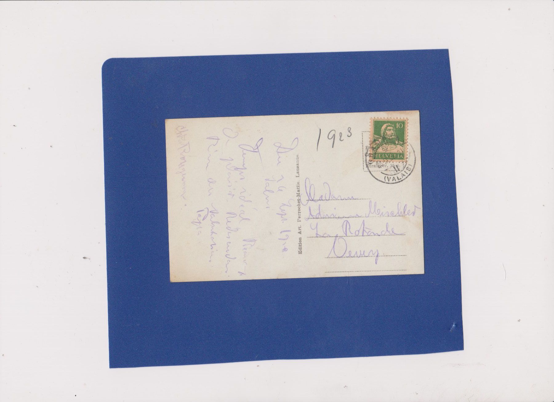 Cartoline postali: Carte postale ancienne Champery Galerie Defago – Usato da Bex venduto da Canouille 1