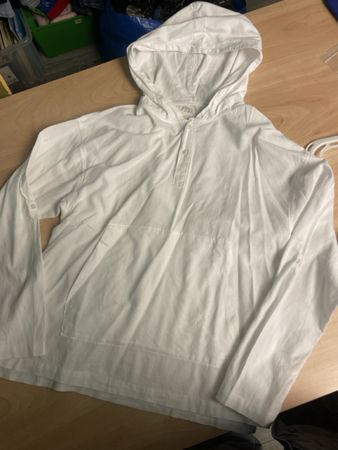 Zara Hemd mit Kapuze, Weiss, weiss, Gr. 164, Top Zustand!
