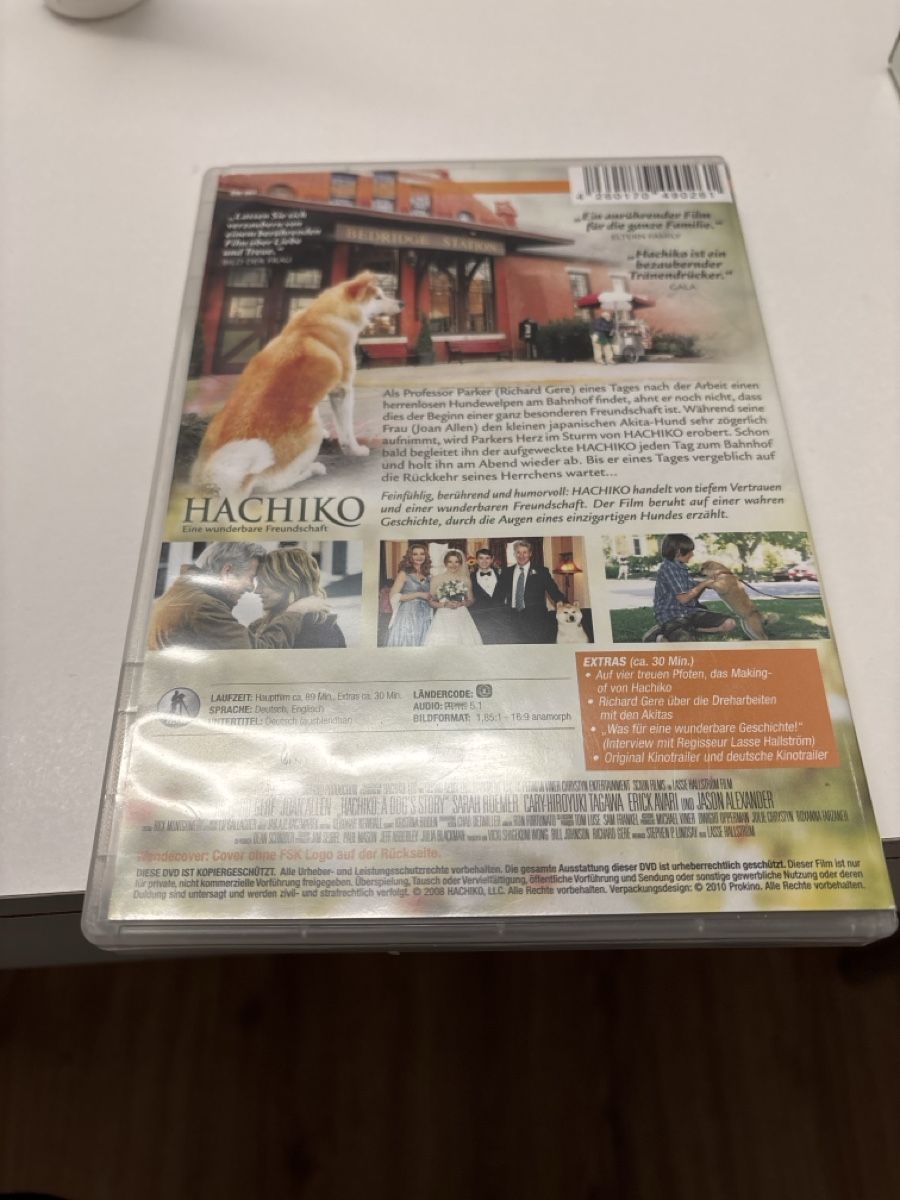Tutti i DVDs: Hachiko, eine wunderbare Freundschaft – Nuovo (secondo la descrizione) da Amriswil venduto da SCHLOSSGEISTLI 1