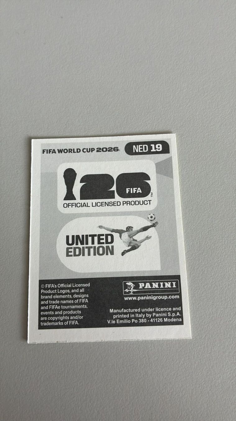 Panini Carte collezionabili: Carte panini 2026 - NED 19 – Nuovo (secondo la descrizione) da La Neuveville venduto da Ibo2300 1