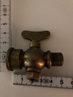 Wasserhahn, klein, antik, Messing
