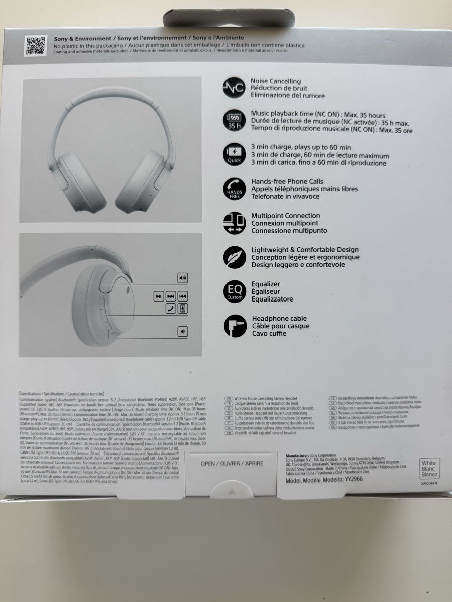 Sony Cuffie: Neue Sony WH-CH720N Kopfhörer – Nuovo e nell'imballaggio originale da Zürich venduto da ERueff 2