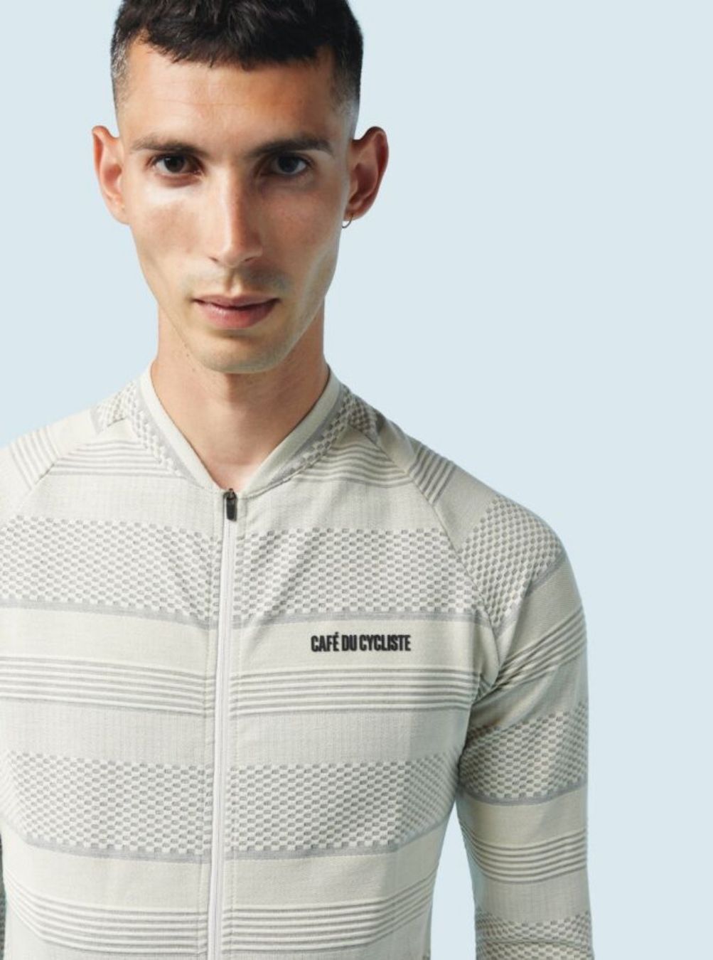 Café du Cycliste Men's Corinne Jersey LS - Chalk Grösse S (Neu und