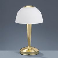 LED Tischleuchte. Messing, 28 cm Höhe
